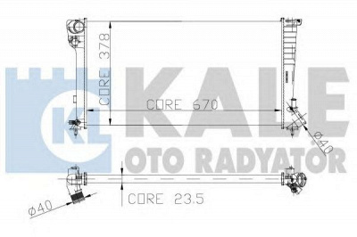 KALE OTO RADYATOR 160900 -  Радиатор, охлаждение двигателя
